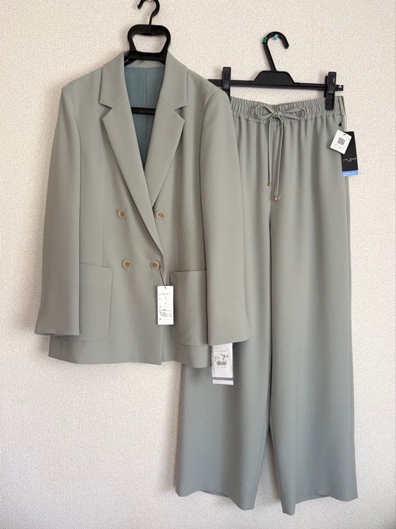 ② 新品　AOKI＆Oggiコラボ　ダブルジャケット ワイドパンツ スーツ