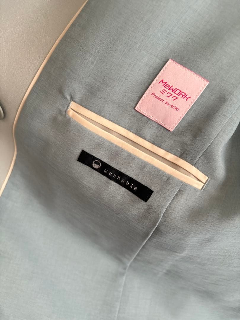 ② 新品　AOKI＆Oggiコラボ　ダブルジャケット ワイドパンツ スーツ