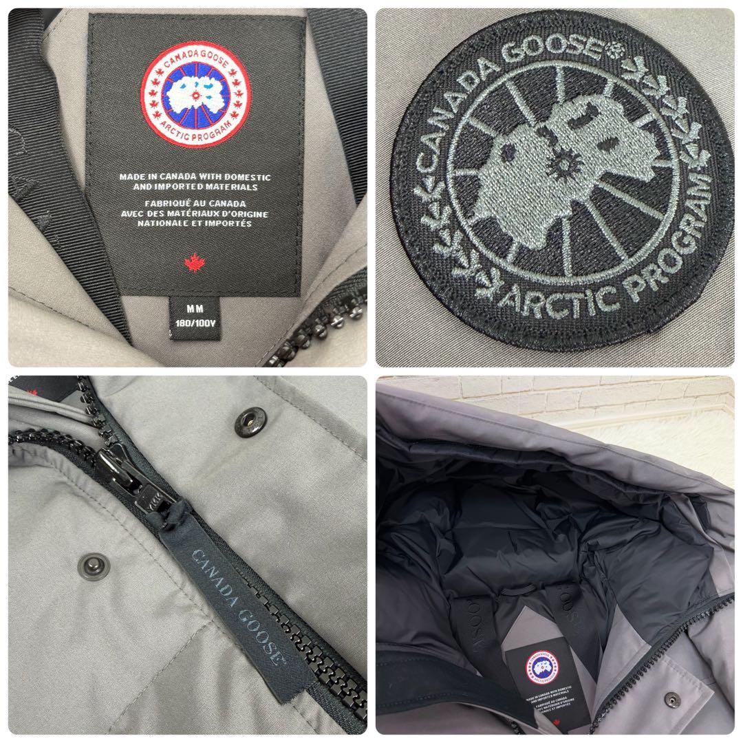 【現行品/美品】カナダグース マクミランパーカ ブラックレーベル グレー M