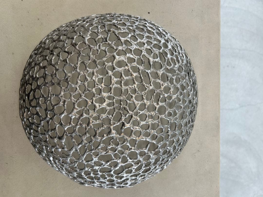 渡辺遼　アルミニウム　皿　壁掛け