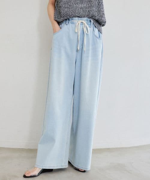 週末限定お値下げ♪banyardstorm ドロストワイドカットデニム