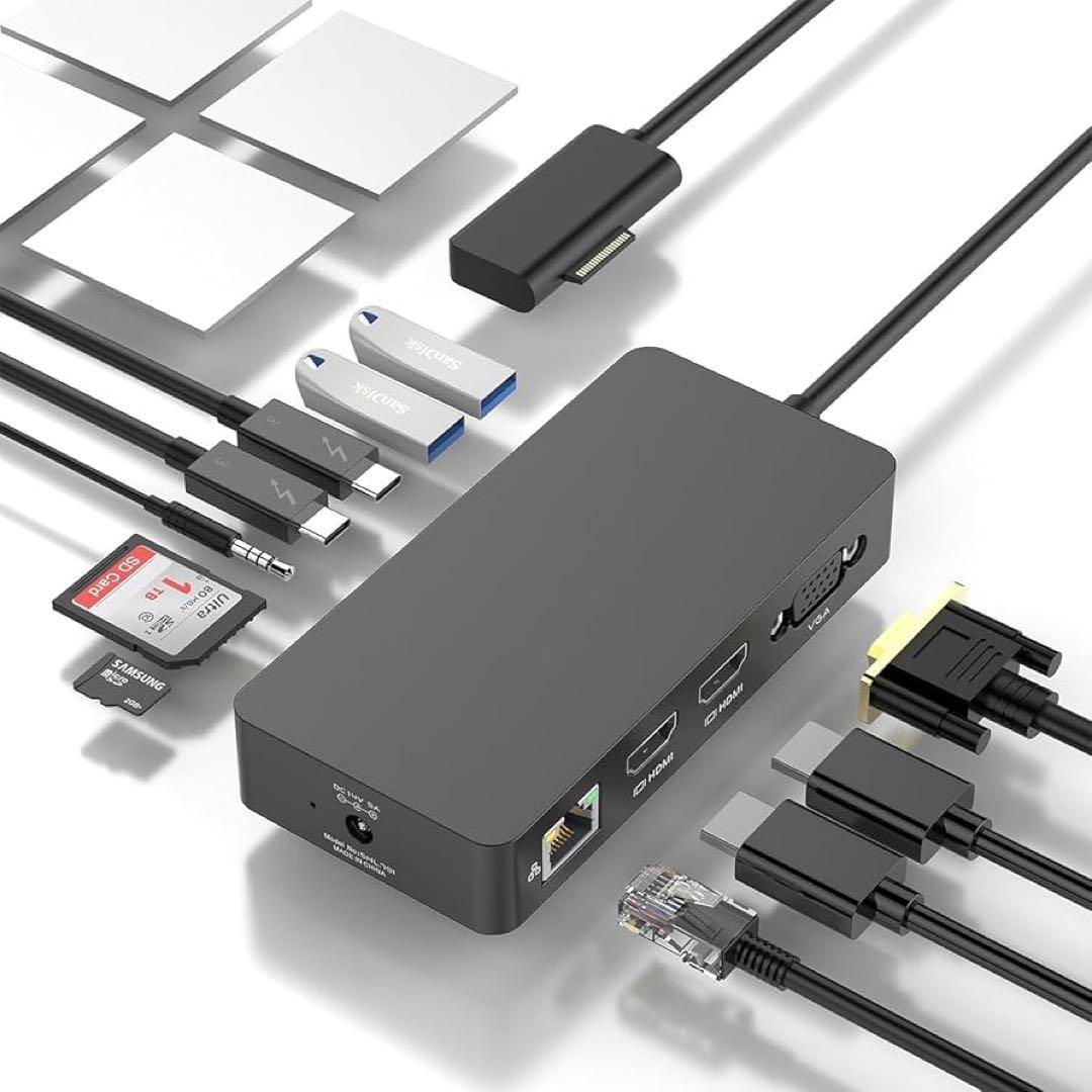 Microsoft Surface Dockingトリプルディスプレイ