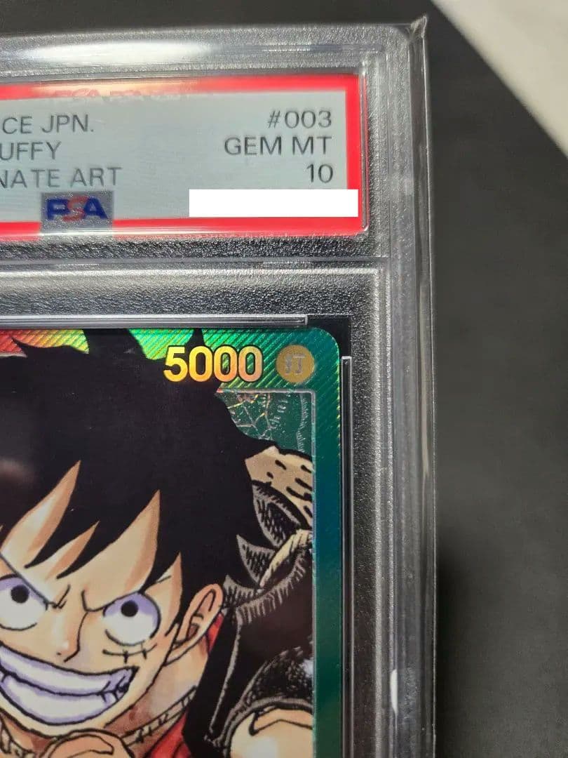 ワンピースカード PSA10 モンキー・D・ルフィ　OP01-003　Lパラレル