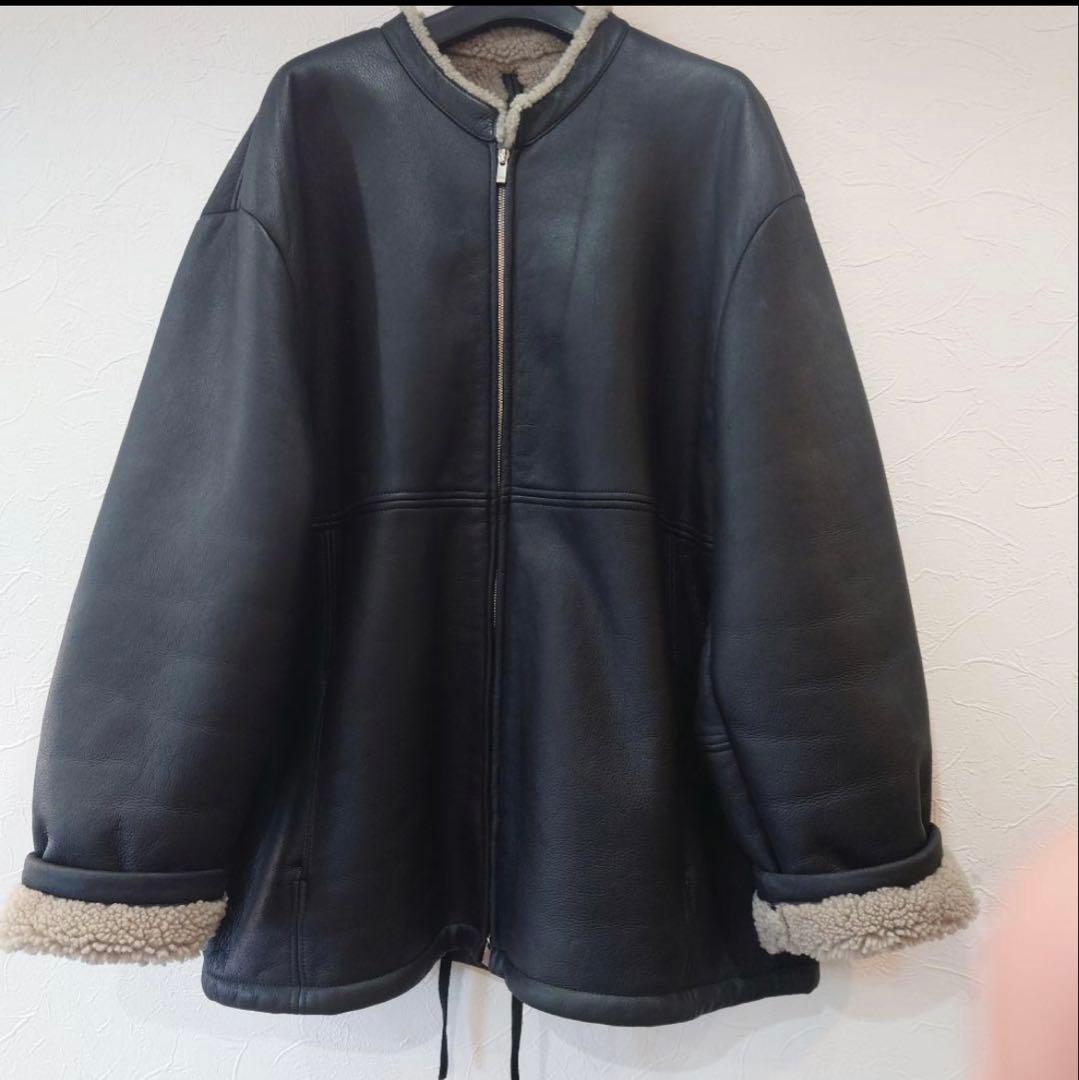 【値下げ】stein oversized mouton zip jacket