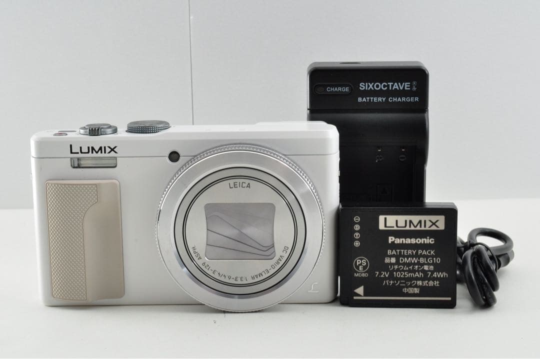 美品 Panasonic LUMIX DMC-TZ85 ホワイト デジタルカメラ