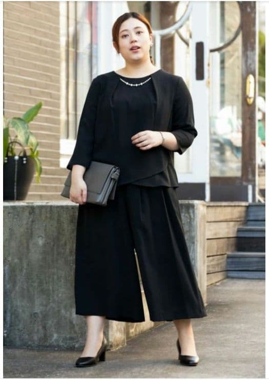 お値下げしました!フォーマルスーツセット　17号　ガウチョ　ツイードジャケット