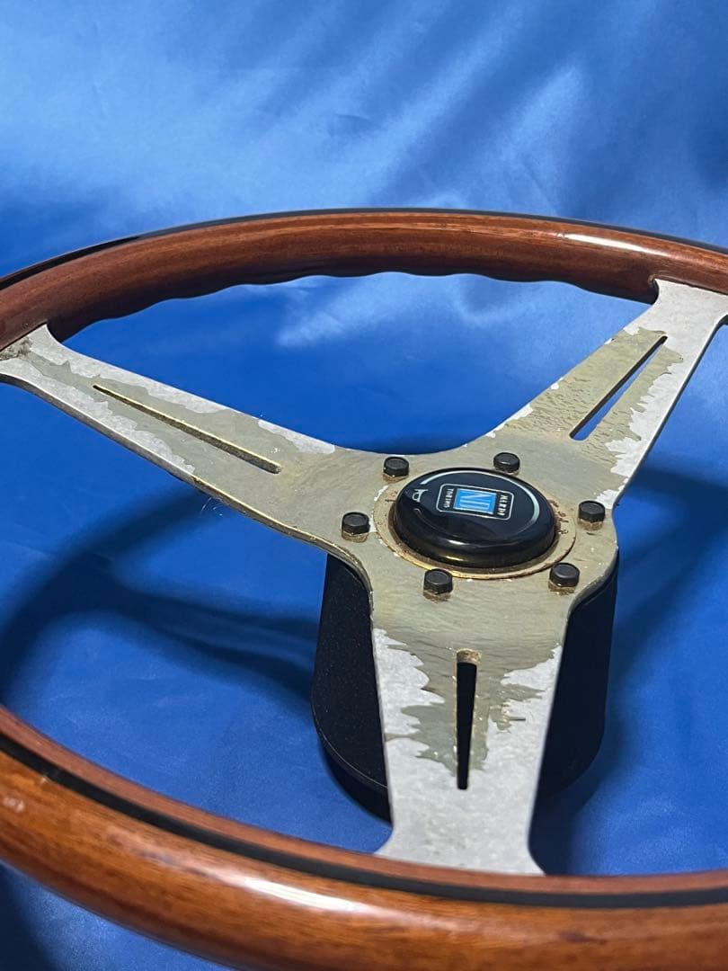 み*】様 【ジャンク品】ナルディ（NARDI）クラシックウッド ステアリング 3