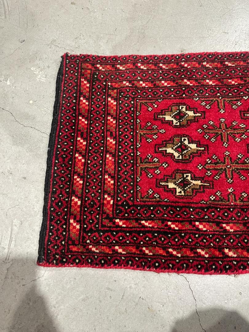⚫︎Vintage rug⚫︎114cm×47cm　トルクメン絨毯　アフガン