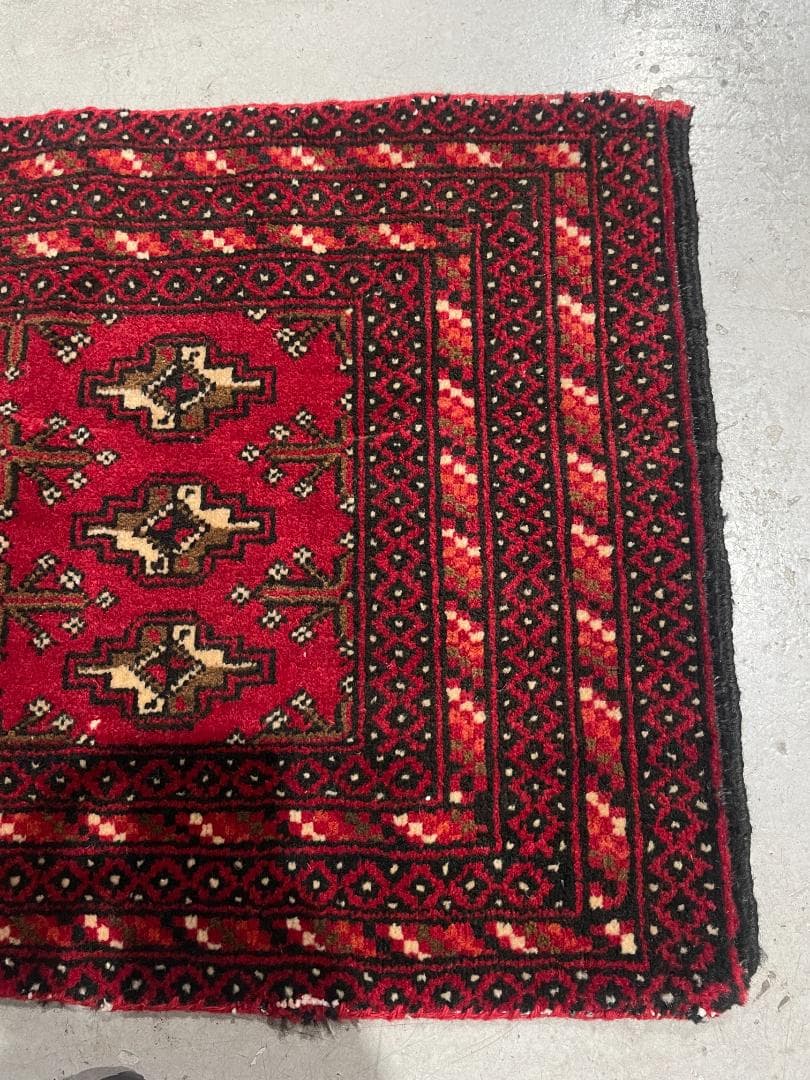 ⚫︎Vintage rug⚫︎114cm×47cm　トルクメン絨毯　アフガン
