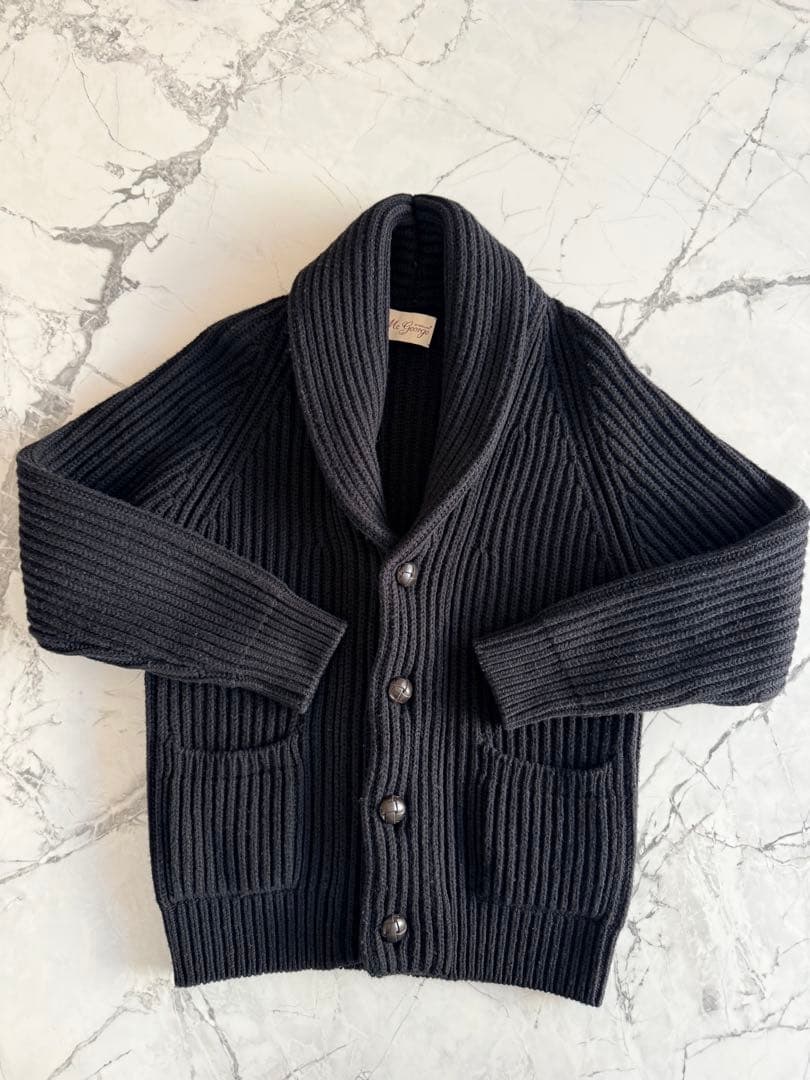 マックジョージ ショールカラー カシミヤ カーディガンMc e 48