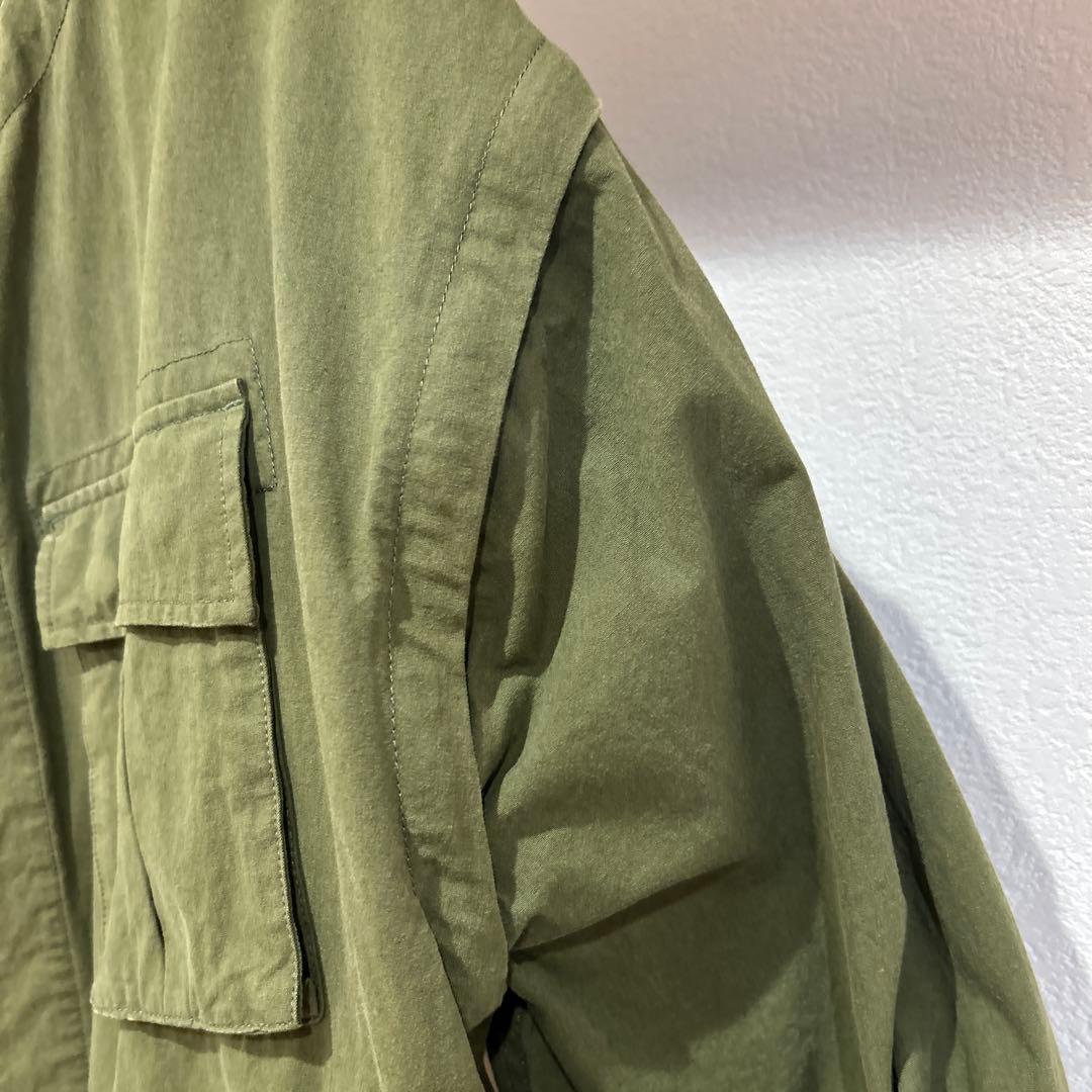 solamonat poche ミリタリージャケット オリーブ
