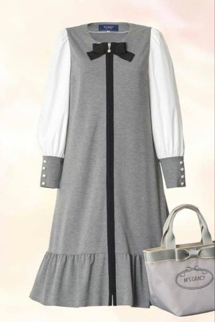 エムズグレーシー♡チャームジップ付き　ワンピース　38
