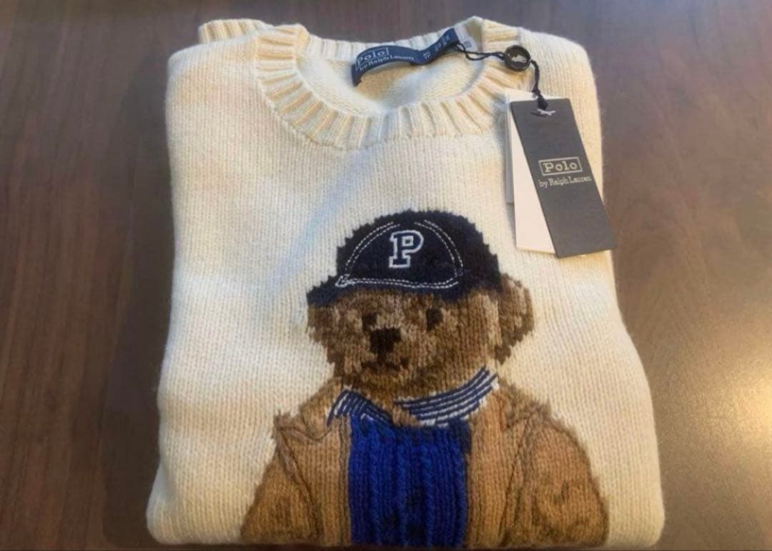 POLOラルフローレン ポロベア　ニット　XS 希少品