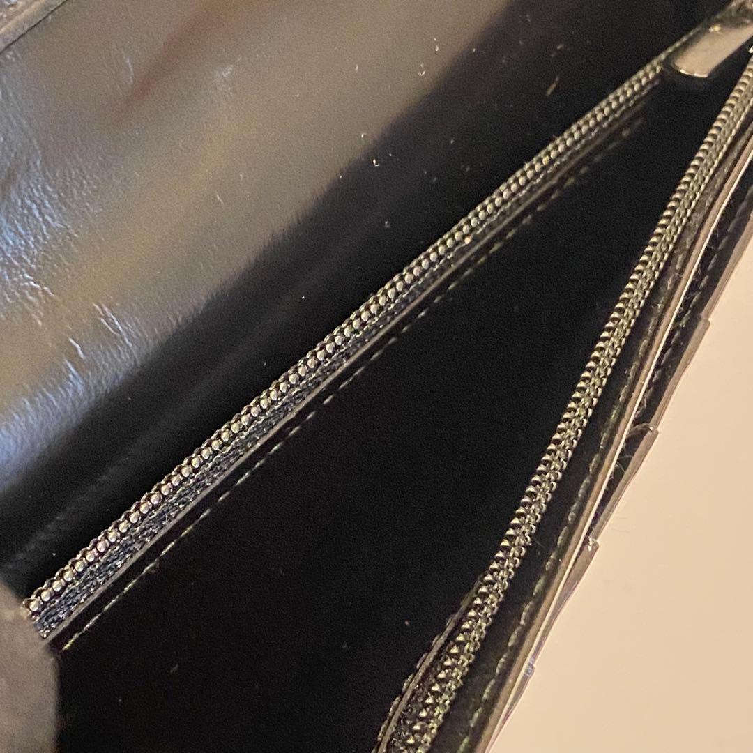 美品　カルティエ　cartier　長財布　レザーウォレット　パシャ　金ロゴ　黒