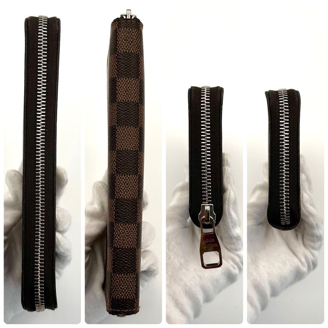 【極美品】ルイヴィトン ダミエ エベヌ ジッピーウォレット ヴェルティカル 財布
