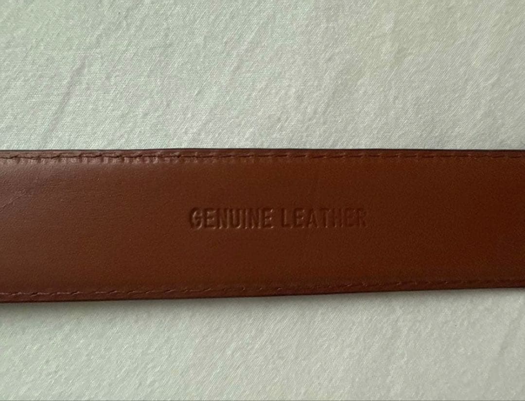 【Alden】オールデン USA製　カーフレザーベルト　34 85