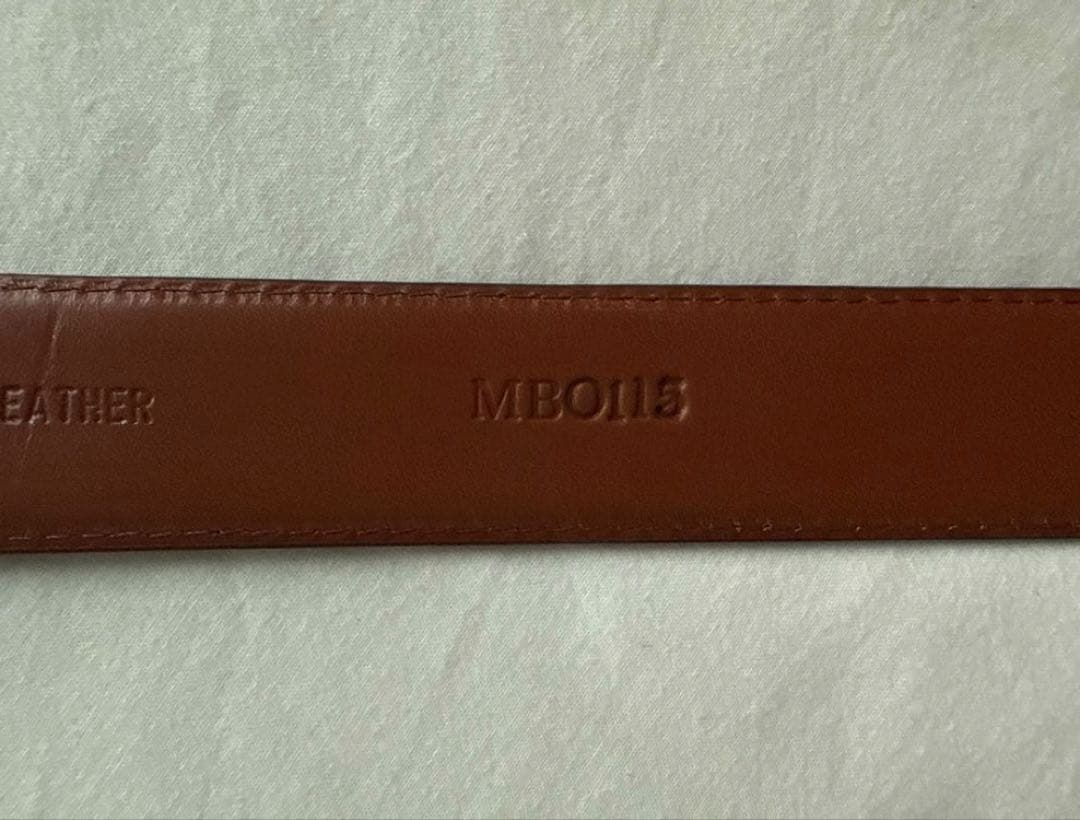 【Alden】オールデン USA製　カーフレザーベルト　34 85