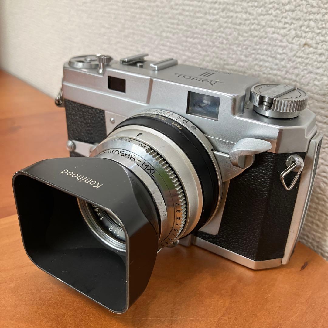 Konica コニカ III 1:2 f=48mm レンズフード付き