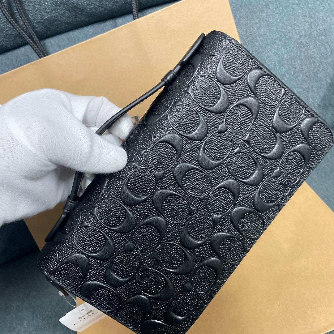 COACH ブラック 長財布 F93425