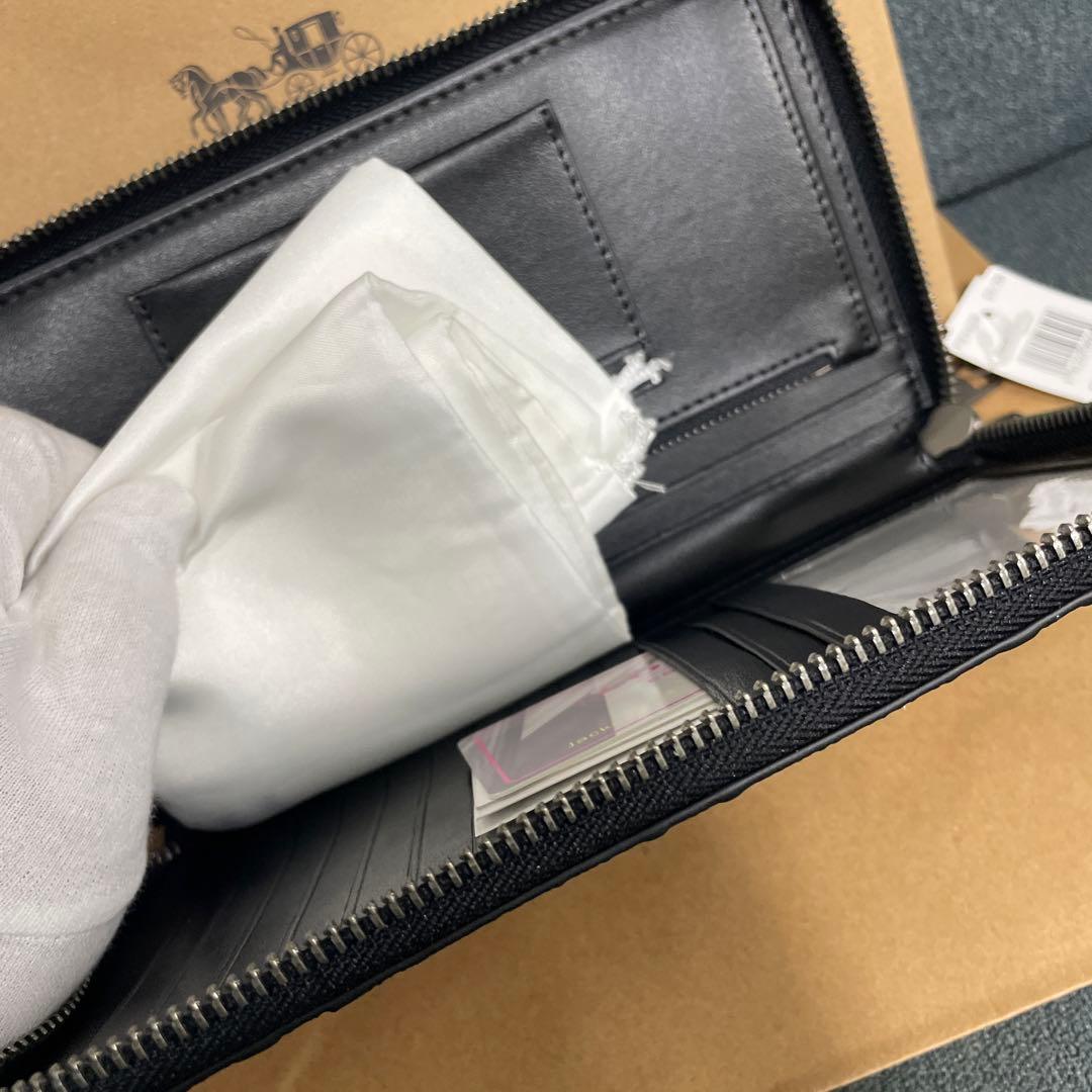 COACH ブラック 長財布 F93425