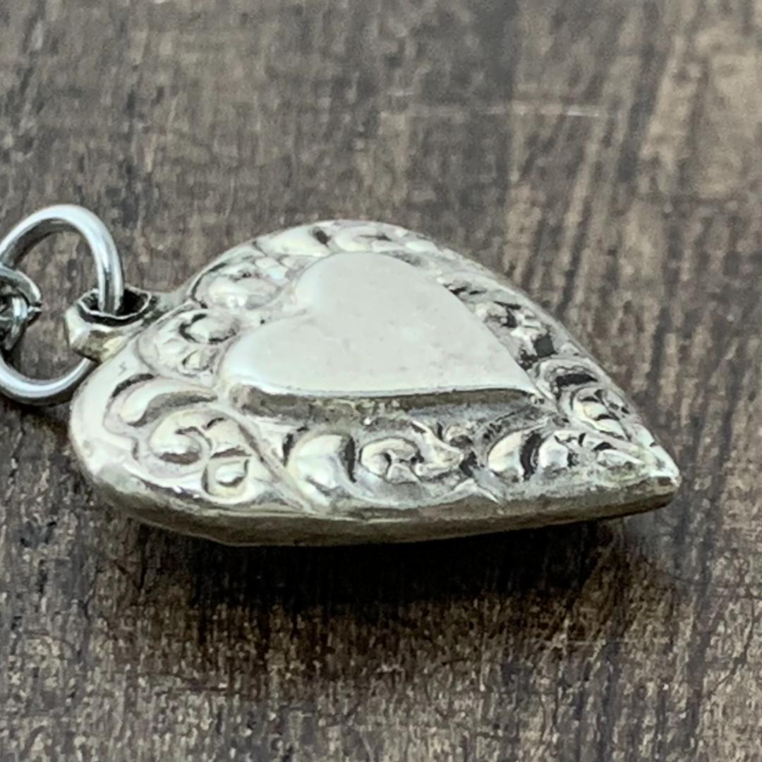 スウィートハートジュエリー両面デザイン 渦巻 シルバー ヴィンテージ ネックレス