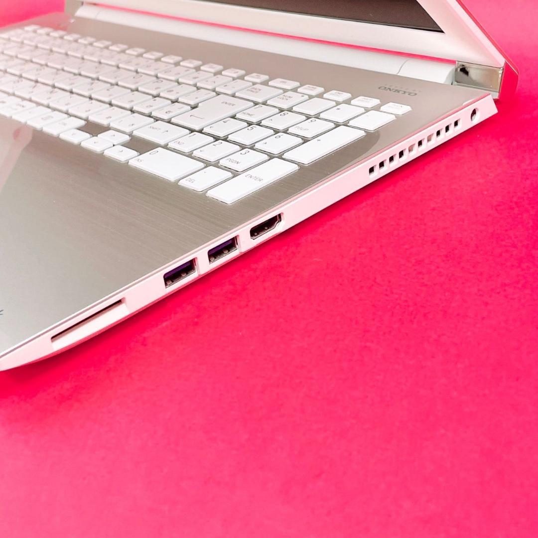 Corei7✨️ゴールド薄型ノートパソコン✨️ブルーレイ！SSD512GBカメラ付き