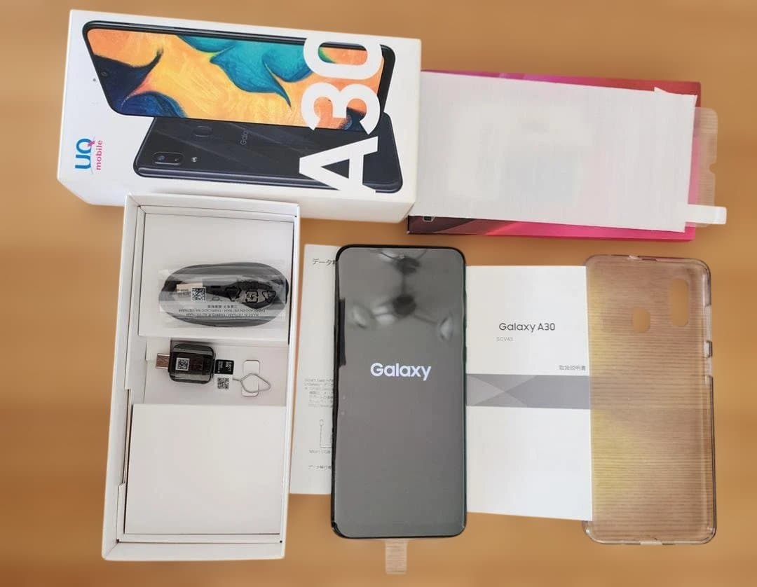 【美品】Galaxy A30 SIMフリー ガラスフィルム SDメモリ付き