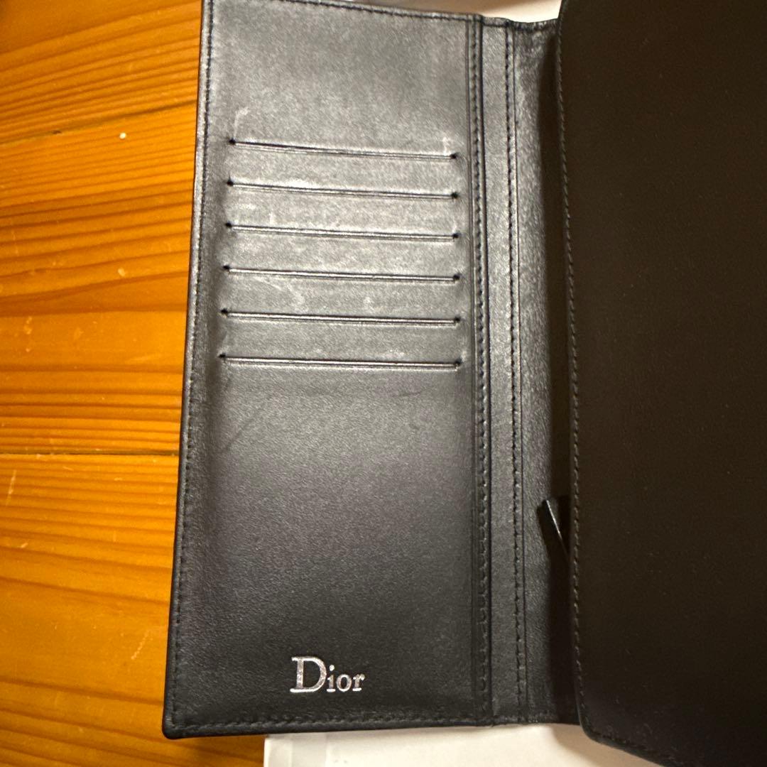 ビ*ン様 Dior ブラックレザー 長財布［値下げ交渉可能］