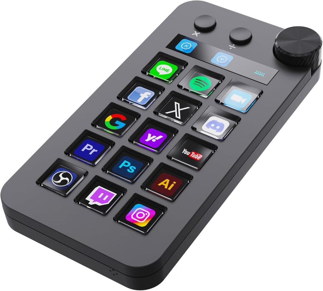 ストリームコントローラーデック ショートカットキーボード 左手デバイス