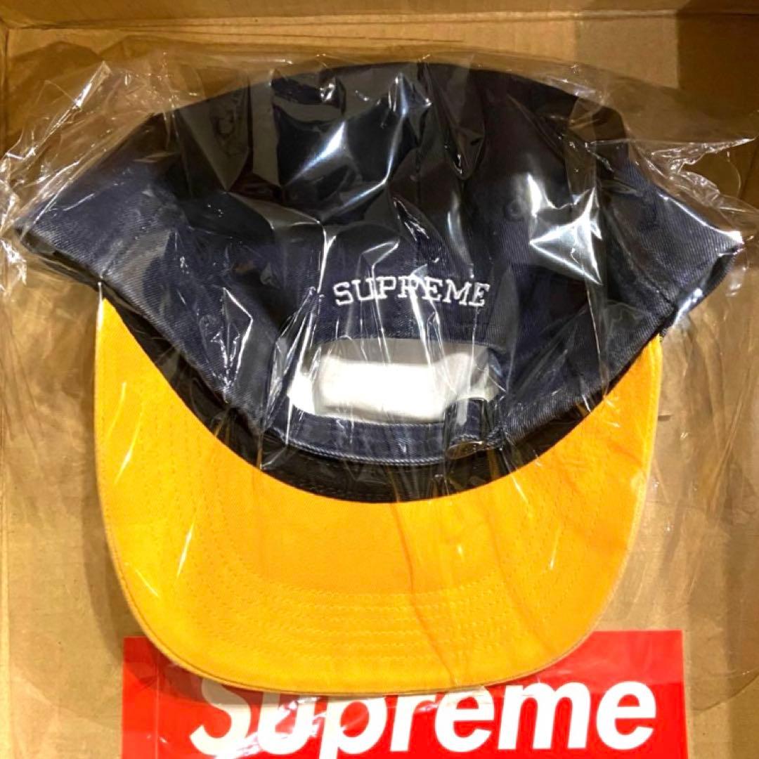 【新品】 Supreme 2-Tone S Logo 6-Panel 紺