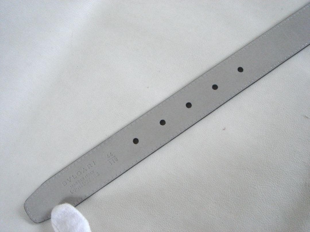 新品未使用品 BVLGARI ブルガリレザーベルト ブラック