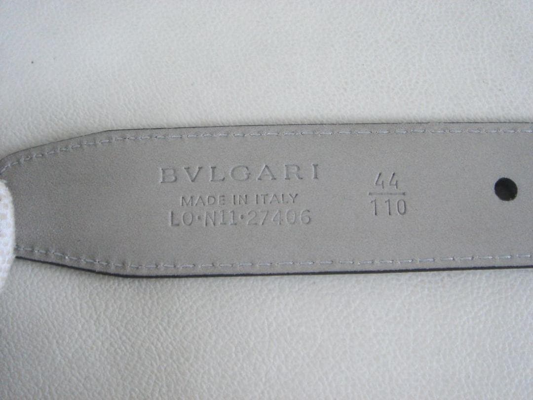 新品未使用品 BVLGARI ブルガリレザーベルト ブラック