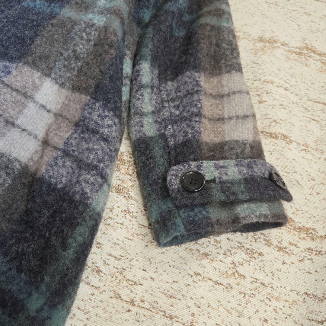 Haru◆Le-Fluy/アコーレ　◆良品◆ウールダッフルコートチェック柄