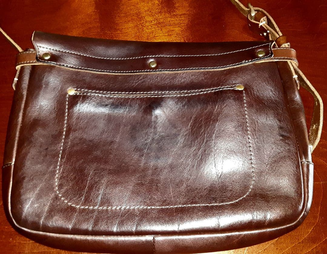 SLOW bono　ダークブラウン　メッセンジャー・ショルダーバッグ　Lサイズ