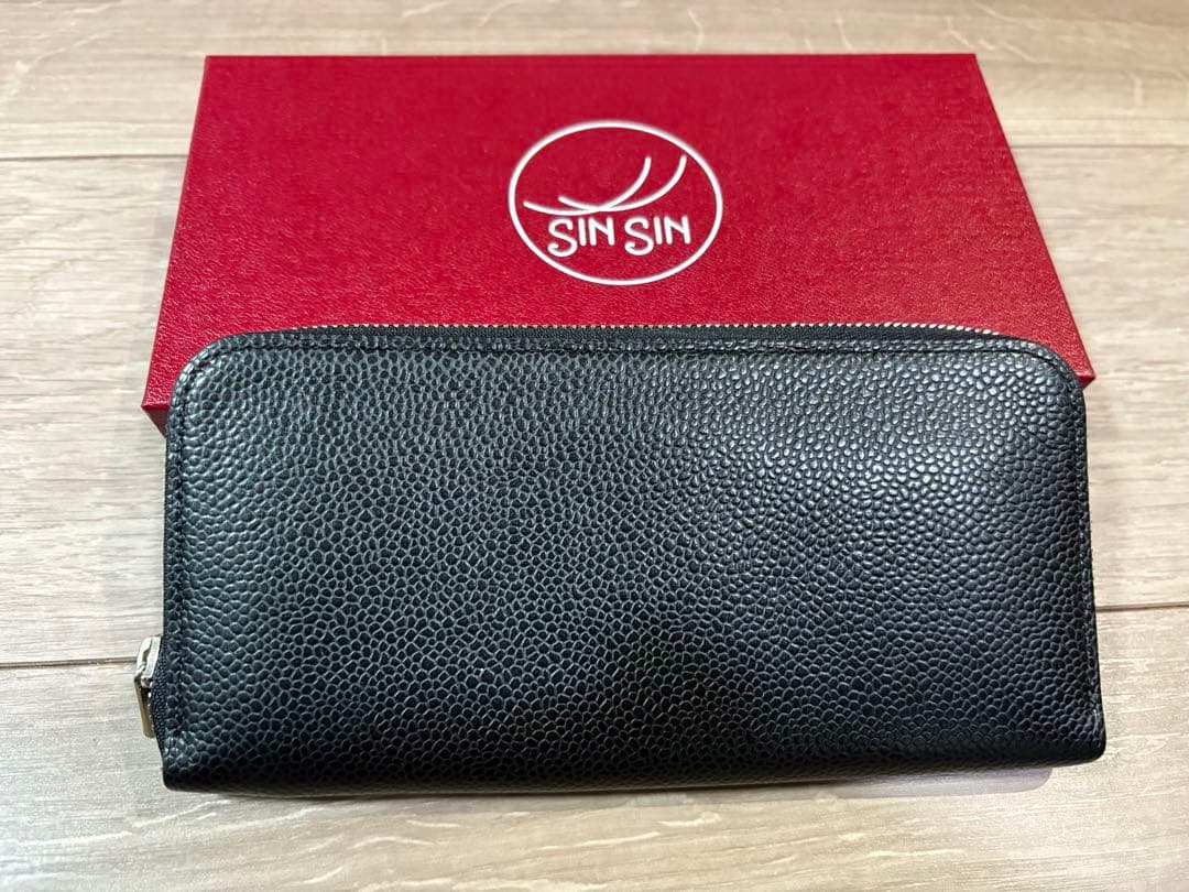 新進工房 キャビアスキンレザー　極小長財布 batard バタール 美品