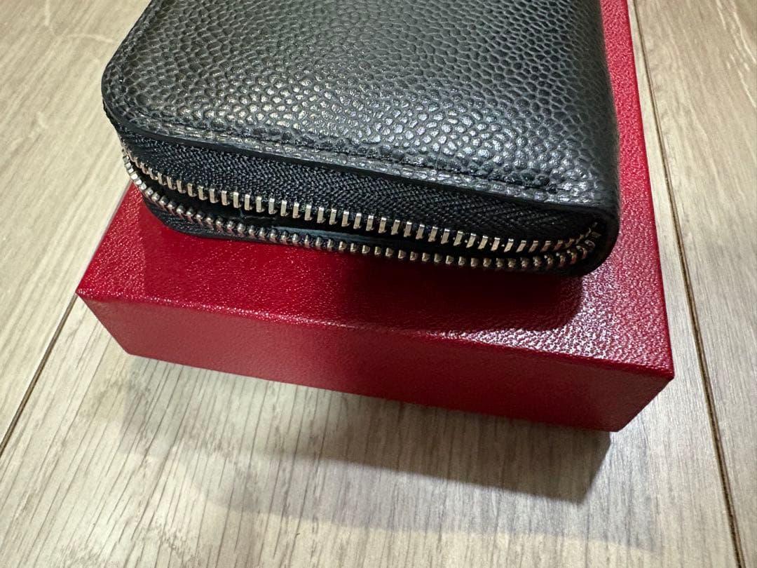 新進工房 キャビアスキンレザー　極小長財布 batard バタール 美品