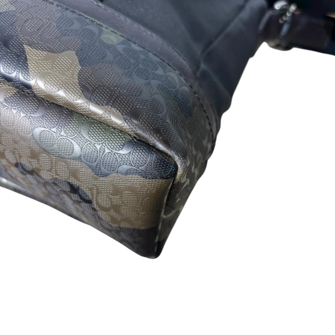 【COACH】メッセンジャーバッグ ブラック カモフラージュ メンズ