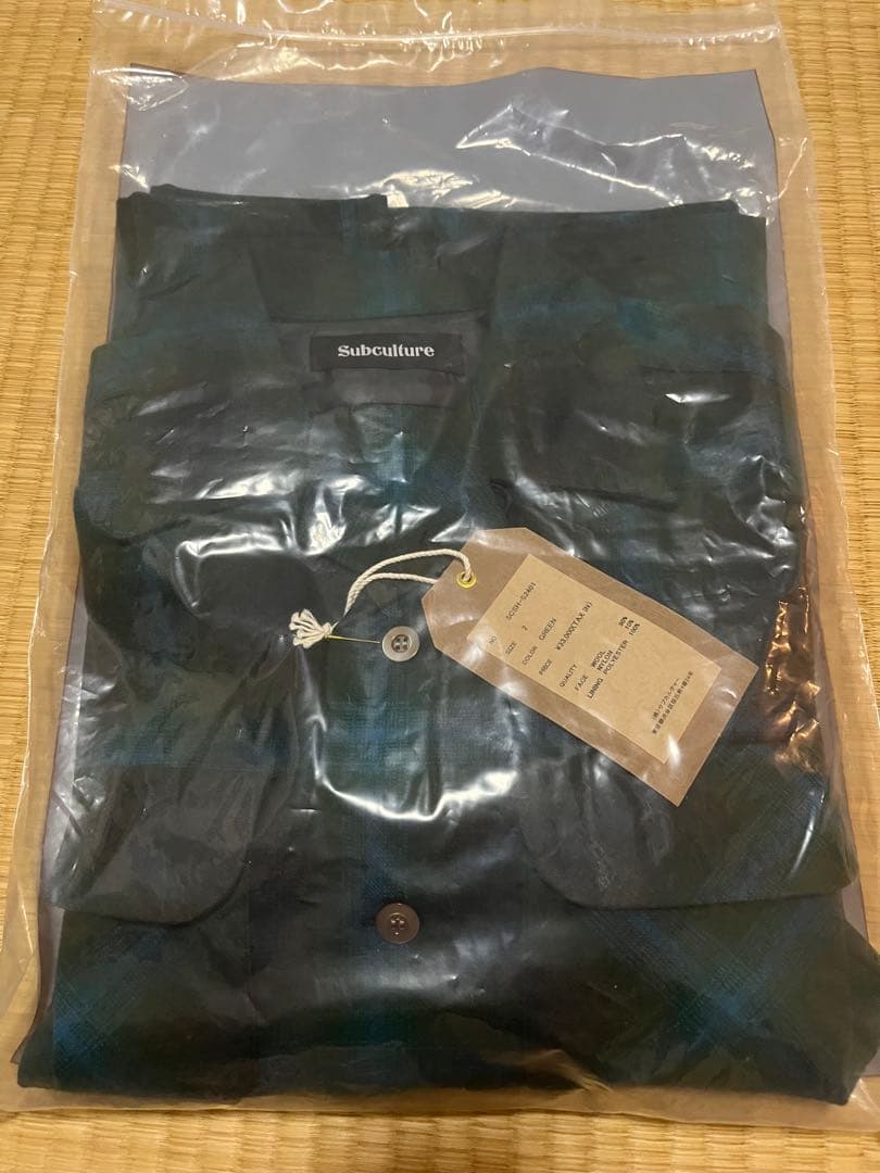極Subculture WOOLCHECKSHIRTGREENサイズ2キムタク