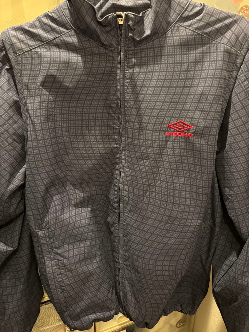 UMBRO/PARANOID チェック柄 ナイロンジャケット M