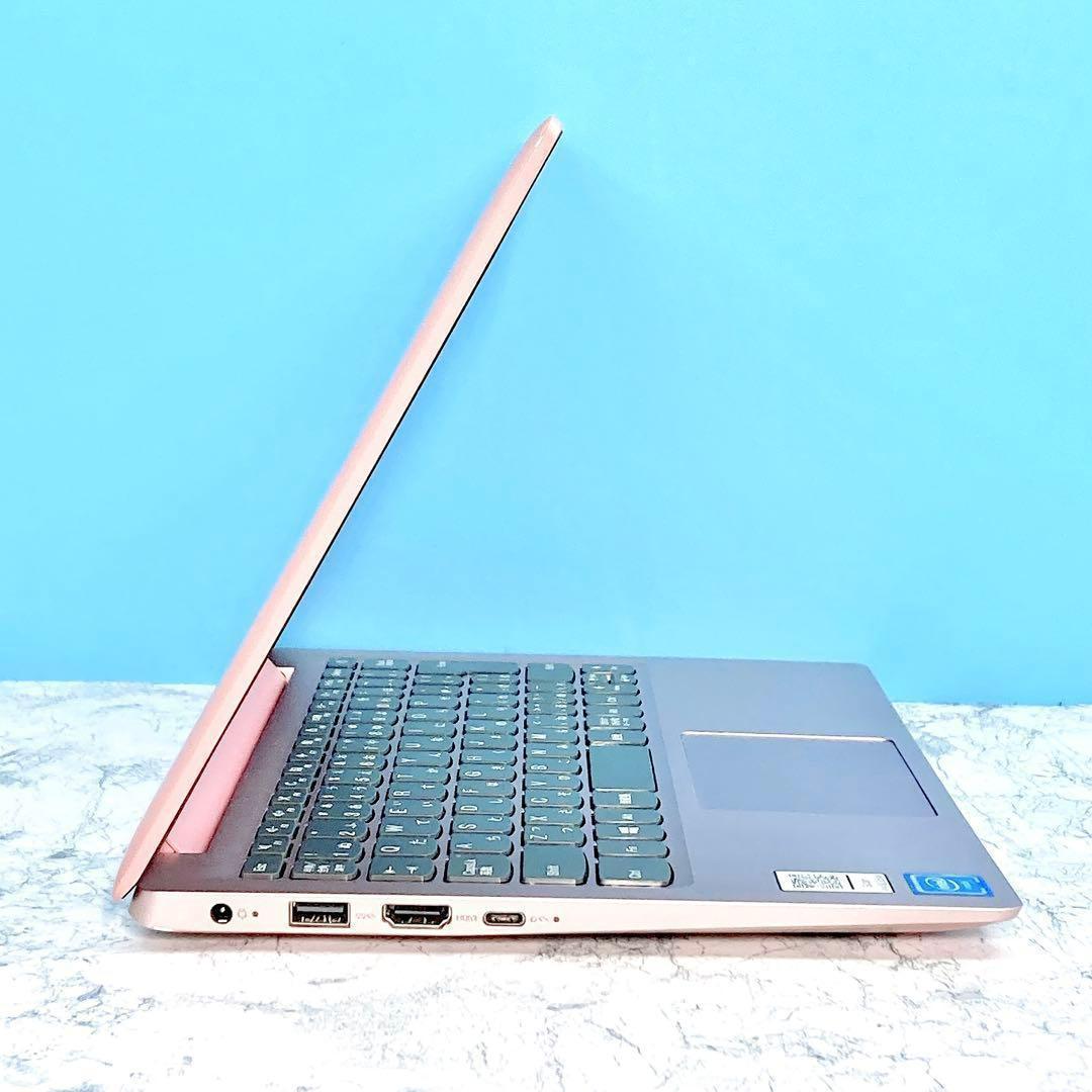 超軽量✨薄型✨SSD✨オフィス✨設定済✨カメラ✨ピンク✨レノボ小型ノートパソコン