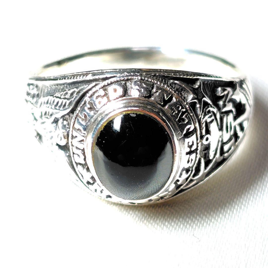 かちょし✨実物✨40s★ヴィンテージ★US NAVY★カレッジリング★23