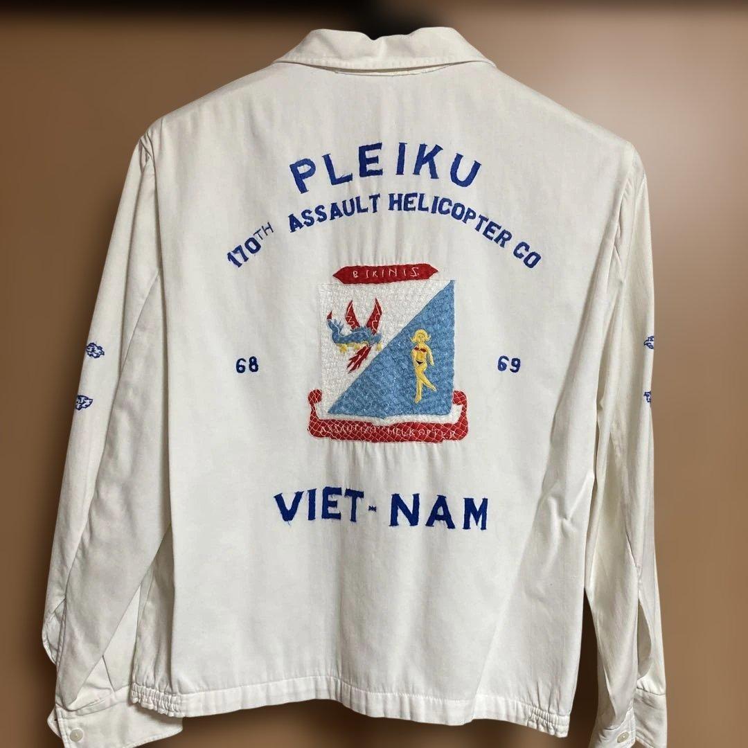 60's ベトジャン 白　生成り　オリジナル PLEIKU kim lien