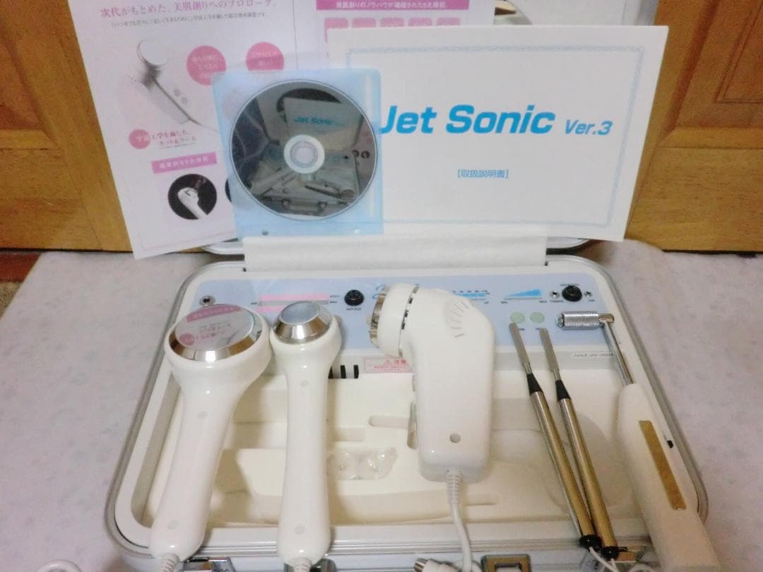 ジェットスリム３多機能美容器41万円◆ 超音波・イオン・ホットクール・トーニング