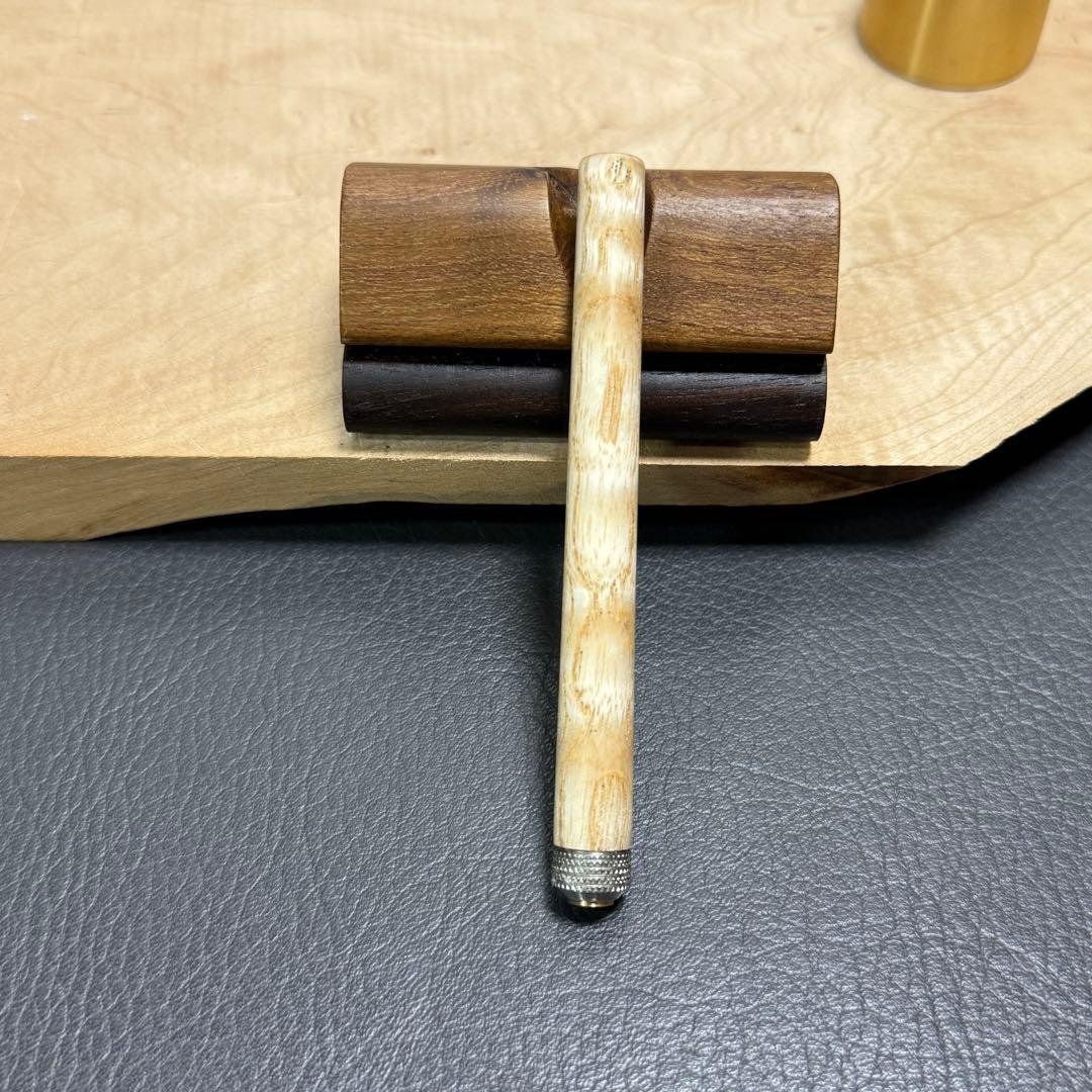 129タモ少し玉杢　PG-5用カスタム木軸　低重心Rタイプローレット