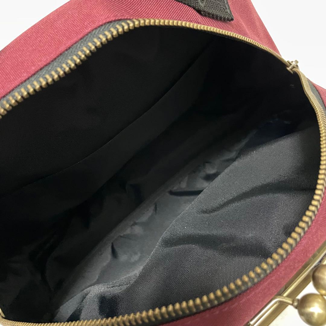 AYANOKOJI アヤノコウジ　がま口　ボディバッグ ボルドー　ワインレッド