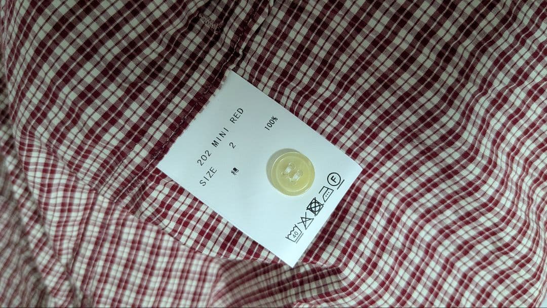 MASNOU DESIGN マスノウ　スタンドカラーシャツ レッド