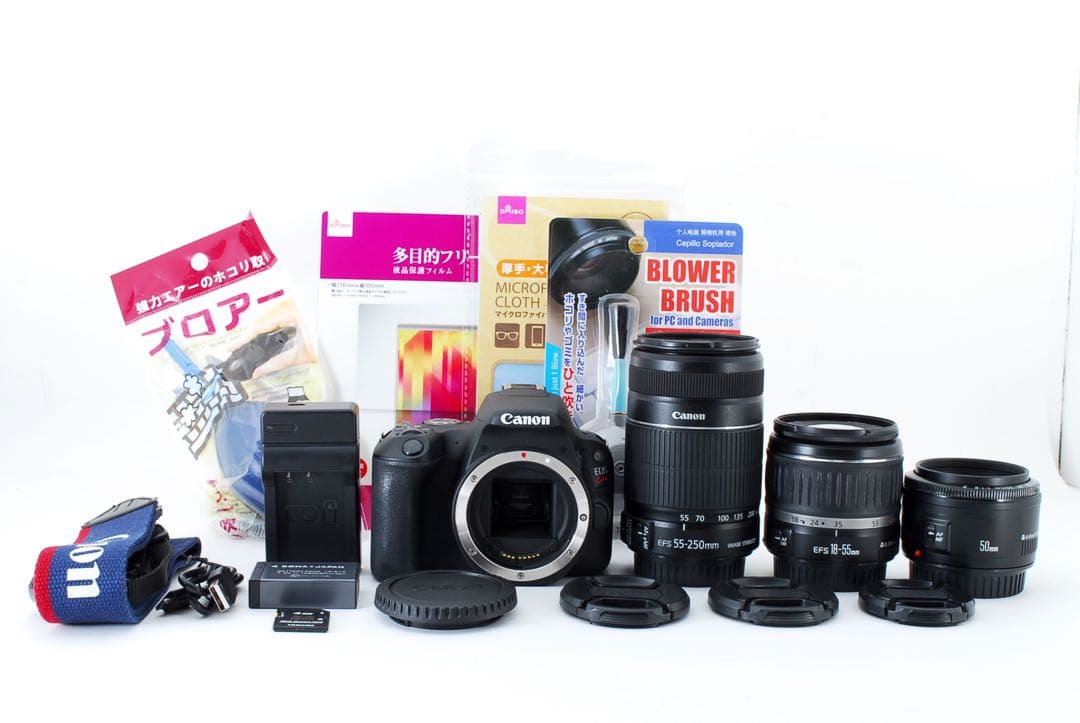 キャノン☆canon kiss x9 標準&望遠&単焦点トリプルレンズセット