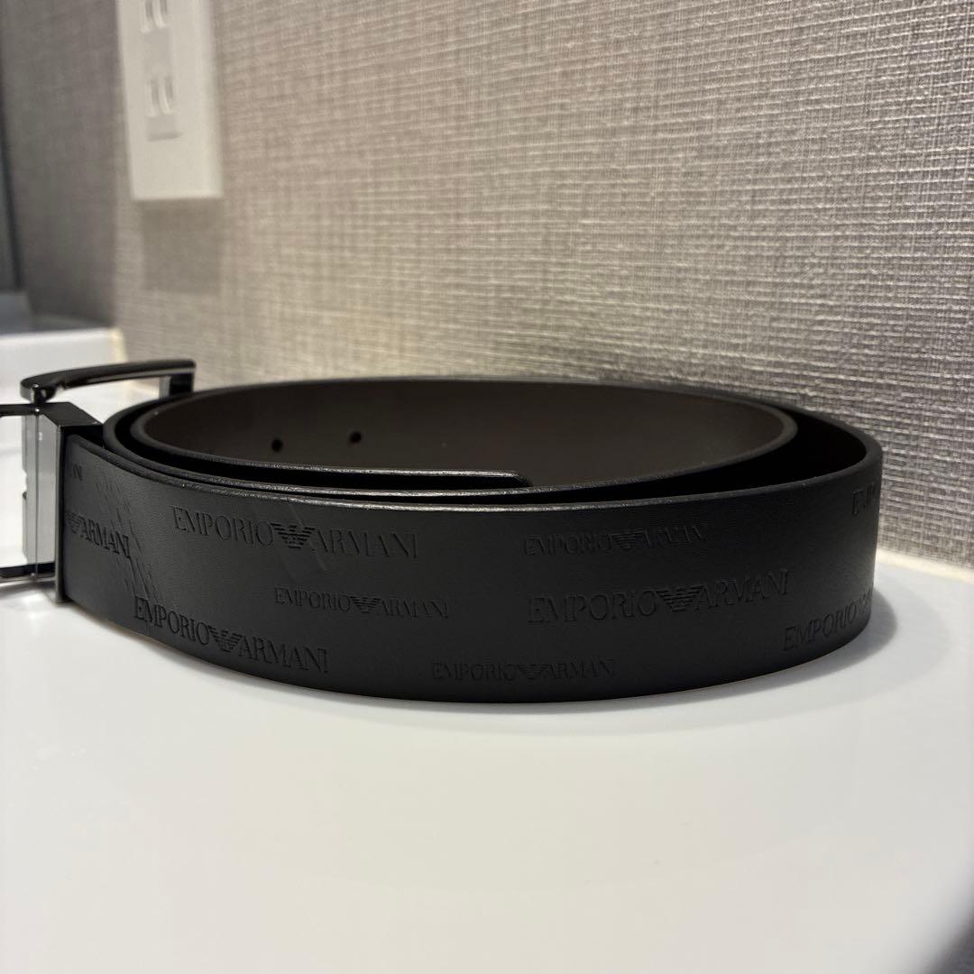 EMPORIO ARMANI リバーシブル　メンズ　ベルト　黒 茶
