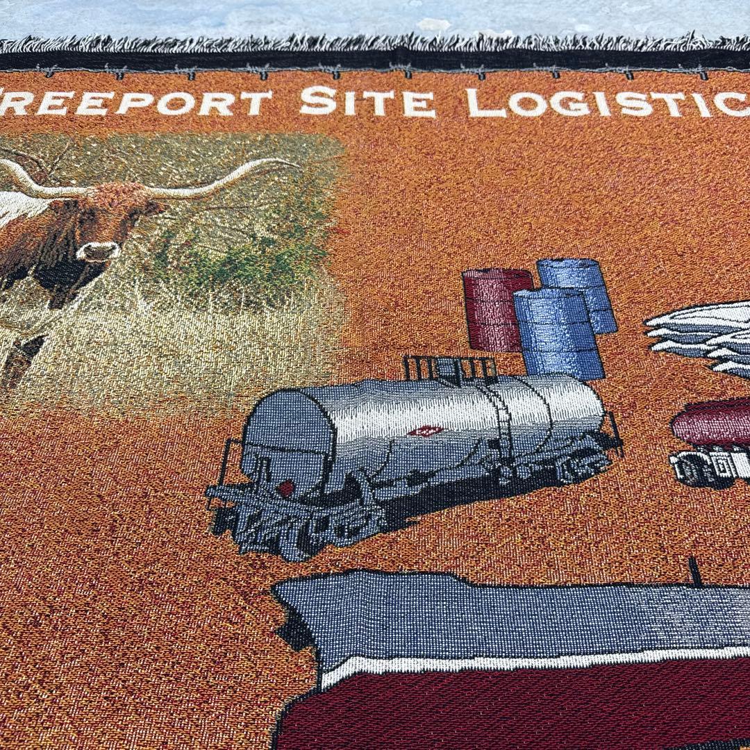 テキサス　企業系　マルチカバー　ソファーカバー　ヴィンテージラグ　131x188