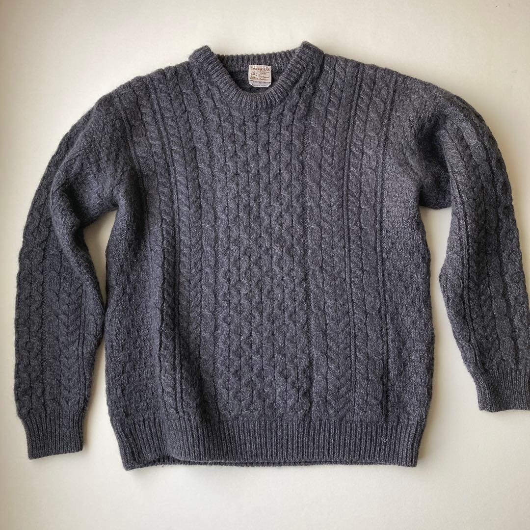 インバーアラン　ニットセーター　ネイビー